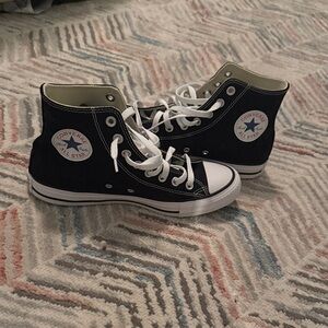 Converse Kids Black and White High-Top Sneakers